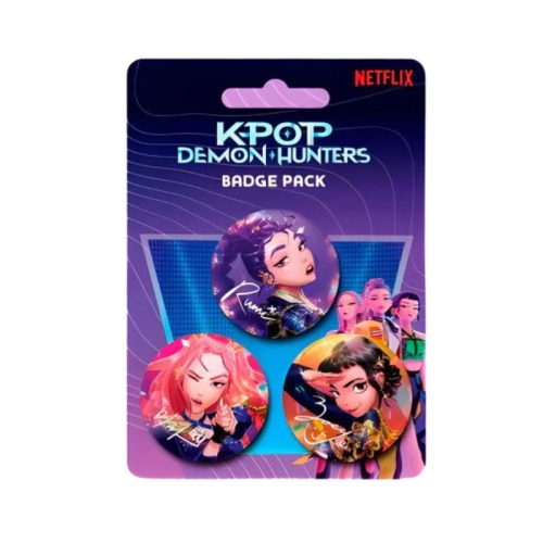 Funko POP! Pyramid K-pop Demon Hunters Badge Pack kitűző
