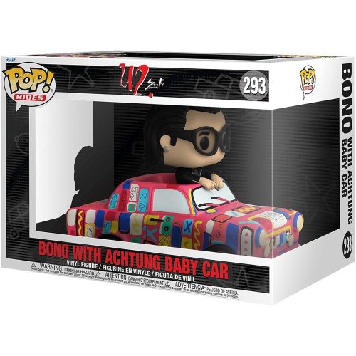 Funko POP! U2 ?oo TV-Bono with Achtung Baby Car figura #293