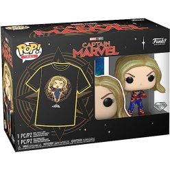   Funko Pocket POP! Marvel – Captain Marvel figura és póló (M)