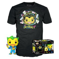  Funko POP! DC Comics – Joker Blacklight figura és póló (M)