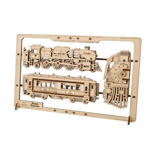 UGEARS Gőzmozdony 2.5D puzzle
